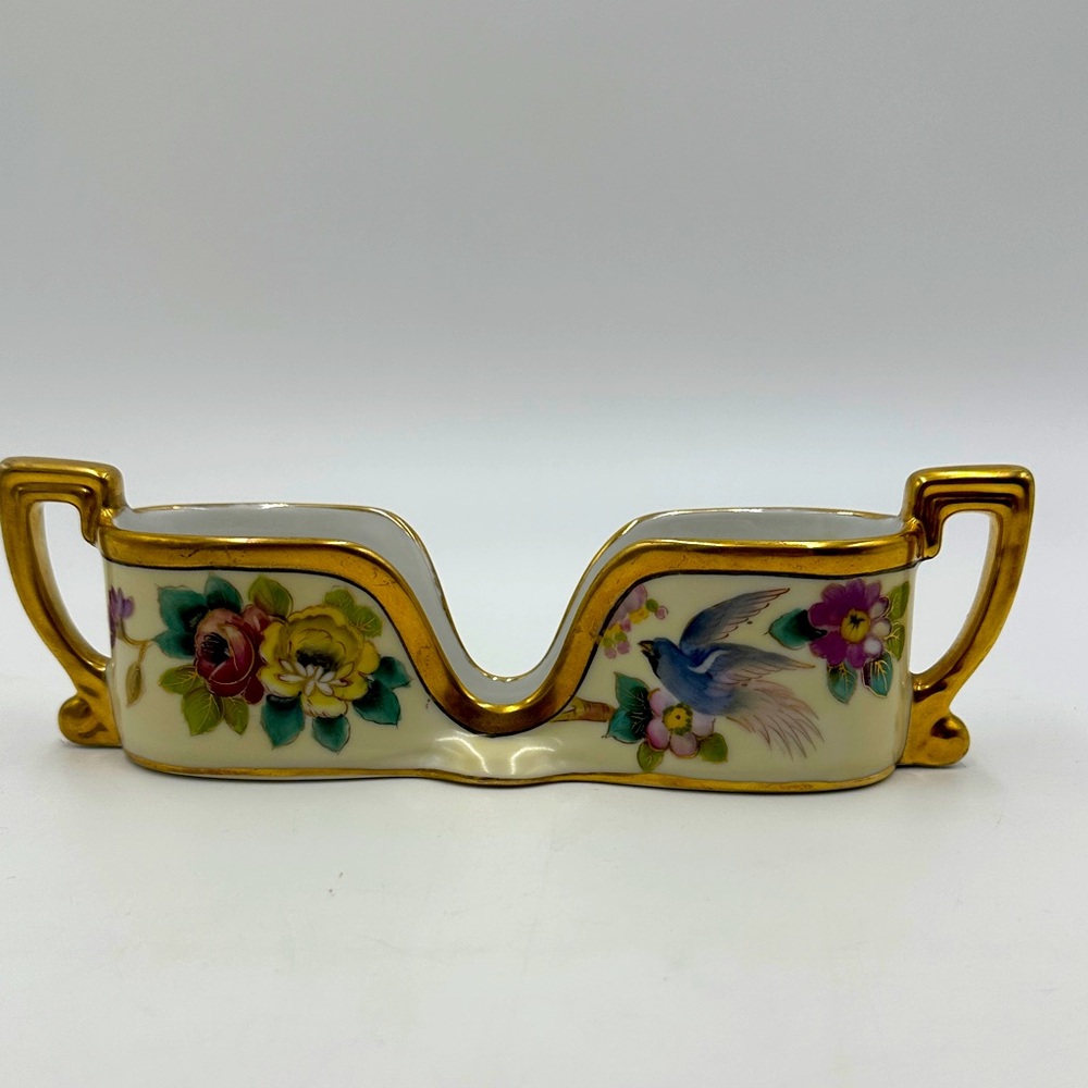 Vintage Noritake Hand-painted Porcelain Spoon Holder